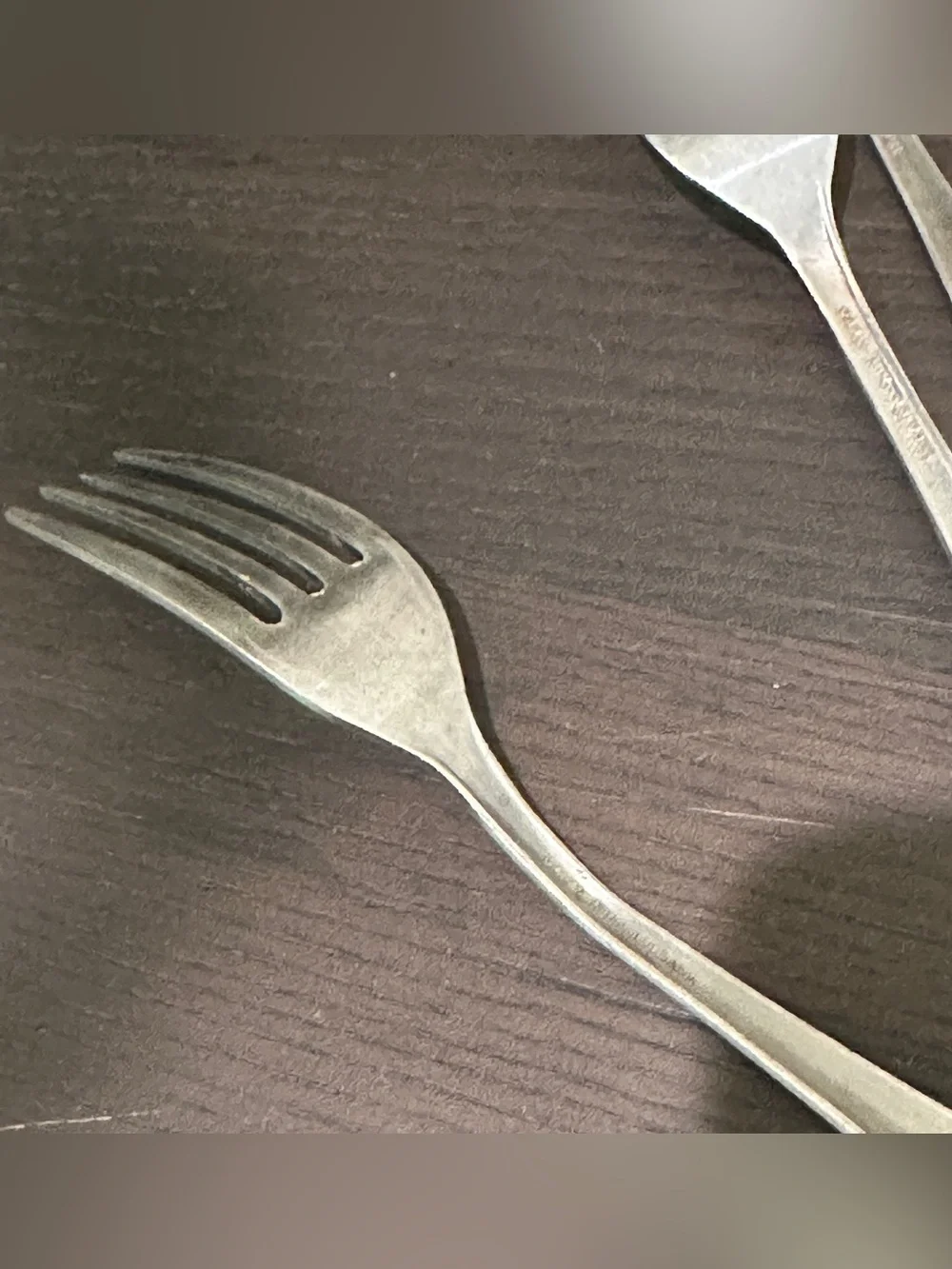 Vintage National Stainless Japan Floral Scroll Stainless Steel Flatware 6 Pcs.